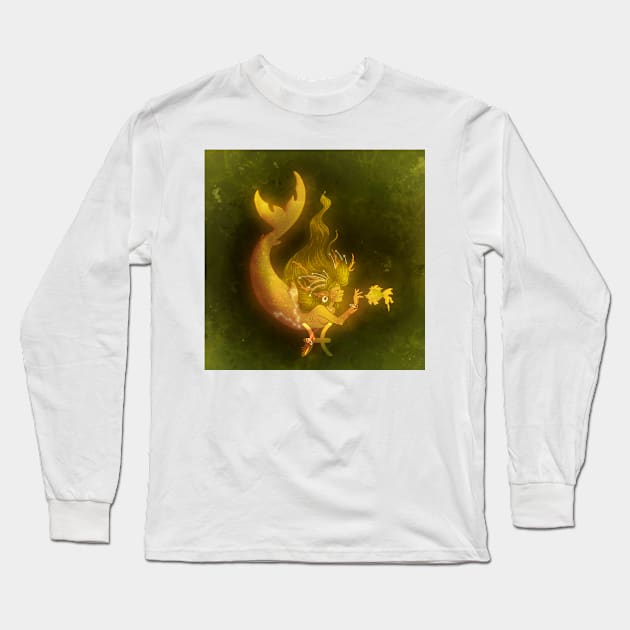 Pisces Long Sleeve T-Shirt by lisaspiral